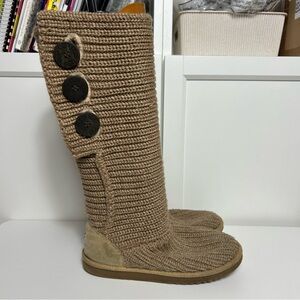 Ugg cardy classic knit boots beige